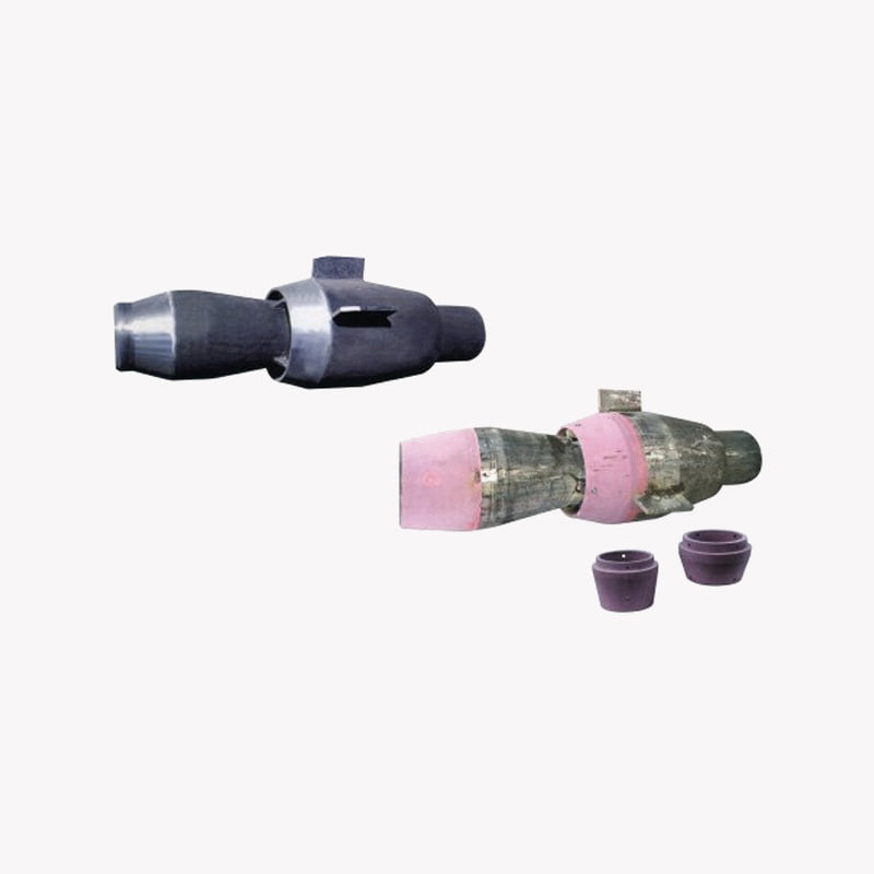 Nozzle and burner series